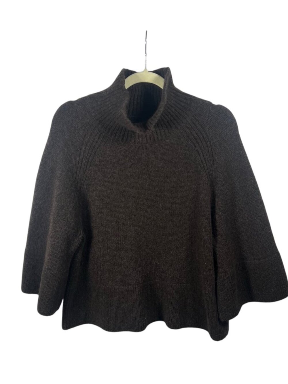 Banana Republic Sweater Womens Wool Mock Neck Pullover Kimono Sleeve Medium Luxe